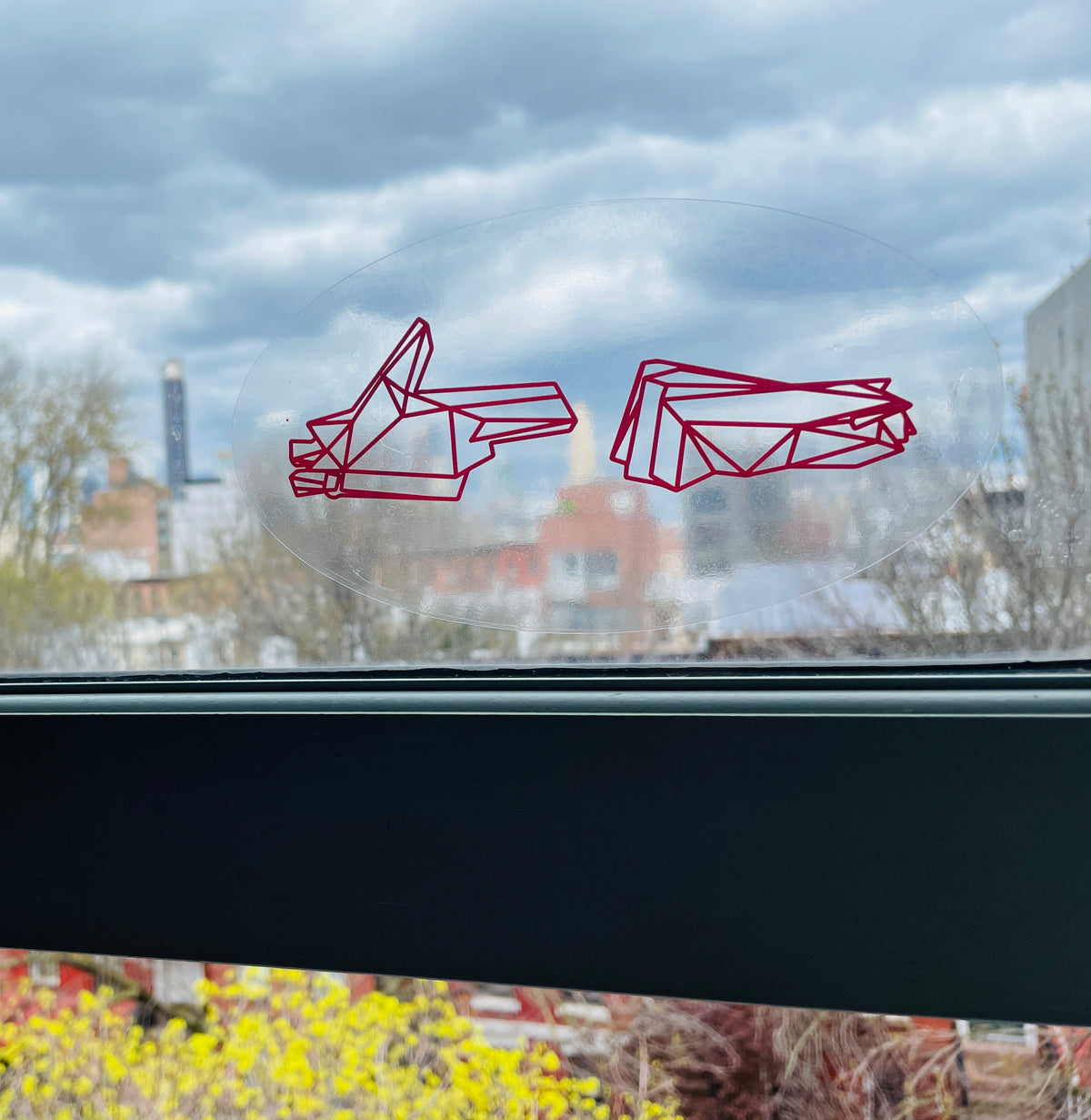PISTOL FIST WINDOW DECAL